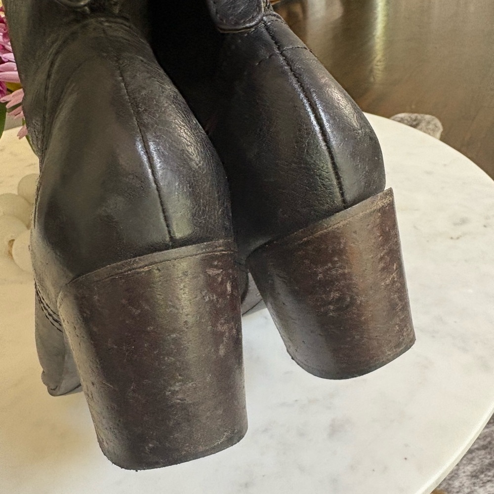 Frye Lucinda Short Boots Black View 6